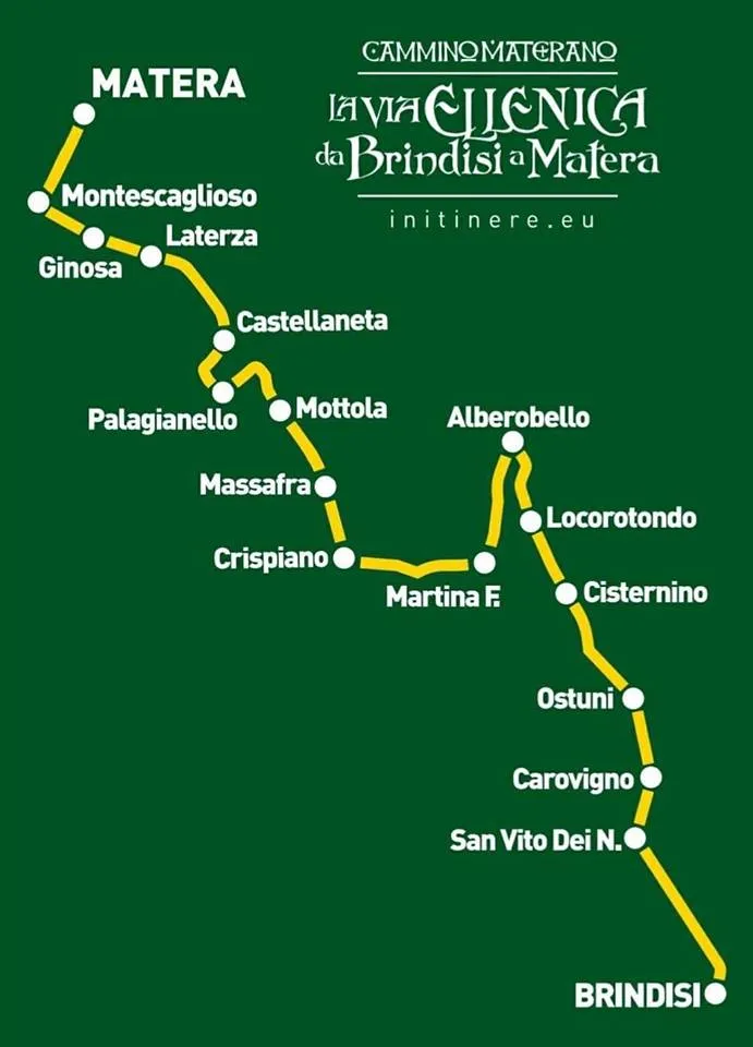 Il percorso della Via Ellenica